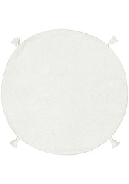 дизайн ковра Cotton Boon CBN Plain White круг