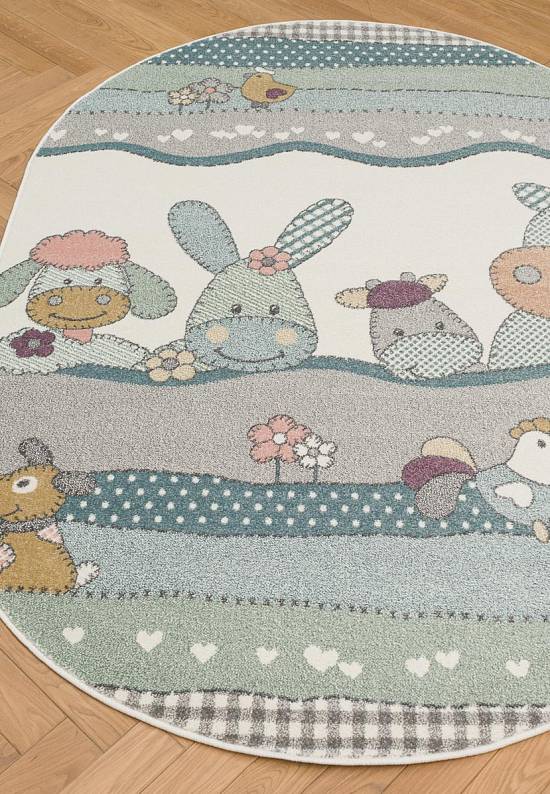 Недорогой современный ковер 2484-Light Cream