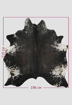 размер натуральной шкуры коровы Триколор экзотик 713