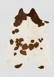 дизайн натуральной шкуры коровы Коричнево-белая 1031