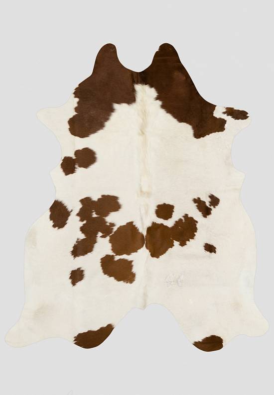 Натуральная шкура коровы Коричнево-белая 1031