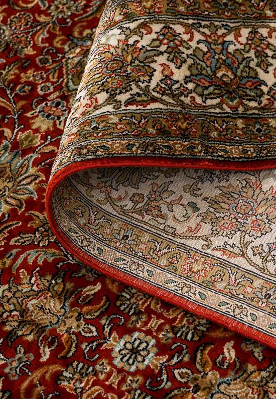 Шелковый ковер ручной работы из Индии 231488-Afshar red/beige