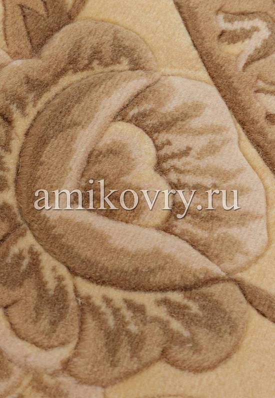 Шерстяной ковер QJ0312MB-1-beige/pink