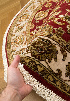 фактура ковра Kashan gold 10/10 SKP-167-1-Red/Ivory круг
