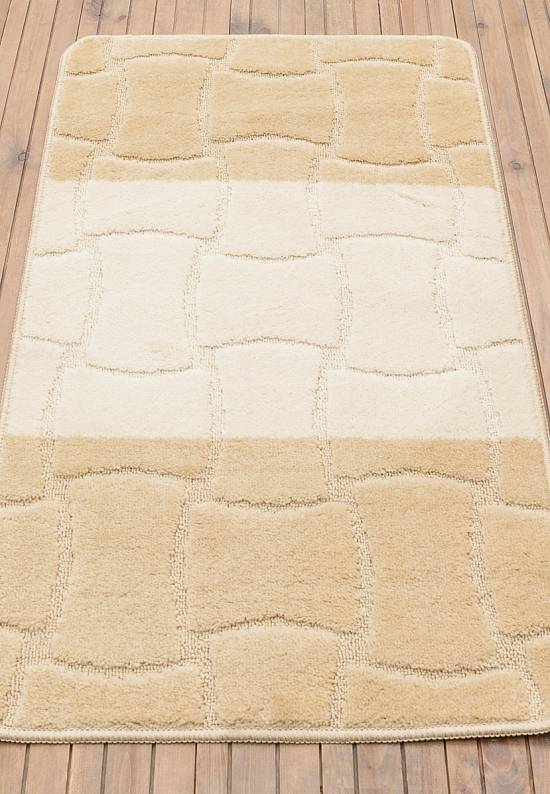 Бежевый коврик для ванной Sariyer 2540 Beige