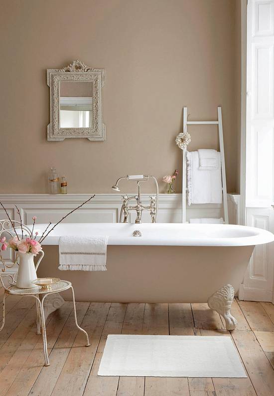 Двусторонний коврик для ванной  Natura Heavy 1601 White