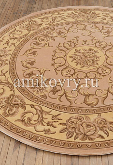 Ковер Tibetan Carpet QJ0312MB-1-beige/pink круг