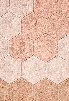 фрагмент ковра Lorena Canals Cotton Honeycomb Rose круг