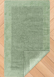 дизайн двустороннего коврика для ванной Confetti Bath Cotton Natura Heavy 1626 Green