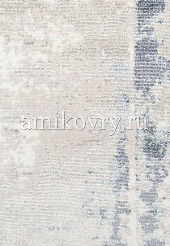 Винтажный турецкий ковер из шерсти и вискозы 637-Beige Blue