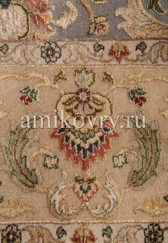 Эксклюзивный ковер ручной работы из Индии 14/14 QNQ-16-Blue/Gold