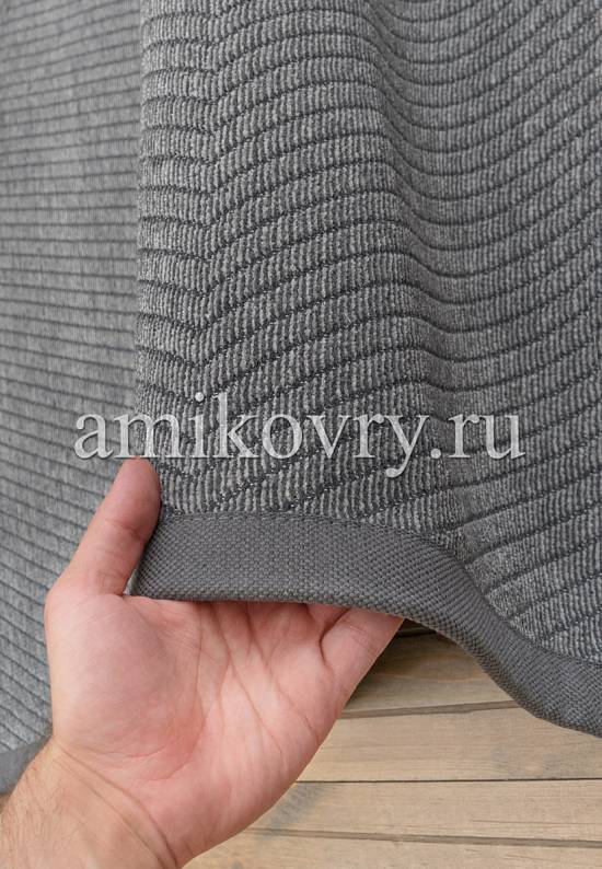 Двусторонний безворсовый ковер из хлопка Vivva-Grey