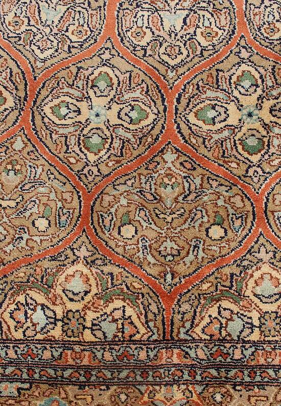 Шелковый ковер из Индии Gumband Rost