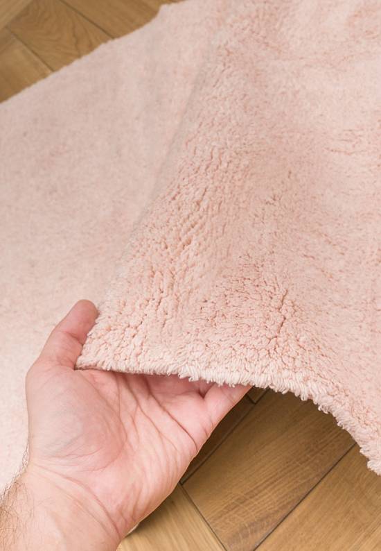 Розовый коврик для ванной из хлопка Gala-Rose