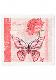 дизайн коврика для ванной Confetti Bath Bella Carte Postale 01 Pink