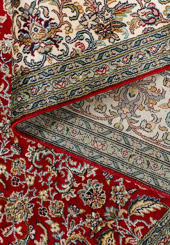 Шелковый ковер ручной работы из Индии Afshar Red Beige