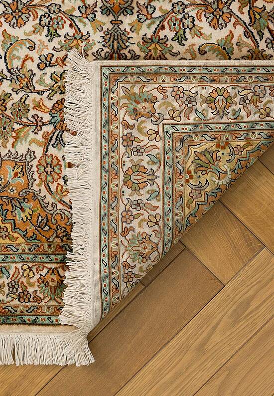 Шелковый ковер ручной работы IIST-GIKZKE5C9 Kashan Cream