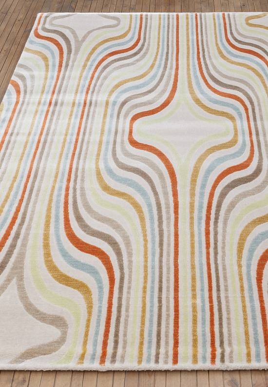Синтетический ковер Z0424-Cream-Terracotta