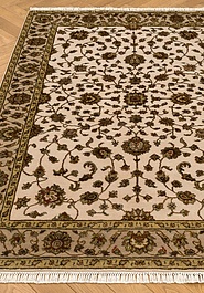 ковер в перспективе против ворса Kashan gold 10/10 SC-733-7-Ivory/Camel