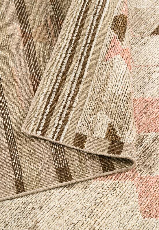 Дизайнерский шерстяной ковер RE-1332 5/16 Soft Gold/Light Coral