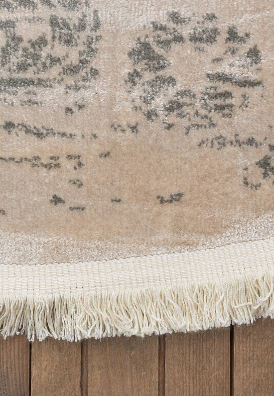 Неоклассический вискозный ковер из Турции MG165-Beige
