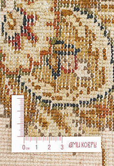 фрагмент ковра Kashan gold 10/10 SKP-167-1-Red/Ivory круг