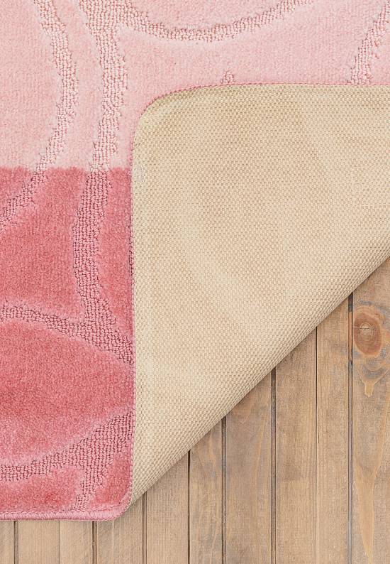 Розовый комплект ковриков для ванной комнаты и туалета Erdek 2580 Dusty Rose BQ