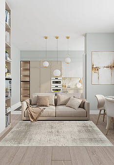 безворсовый ковер в интерьере Ambiance LA5643-L373