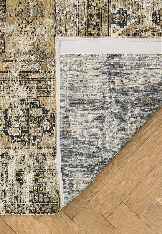 Винтажный безворсовый ковер из Бельгии LM3297-L09