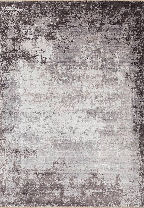 Турецкий винтажный ковер из вискозы TB 02-Grey