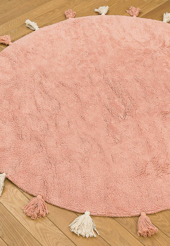 Современный хлопковый ковер Colorful Pink