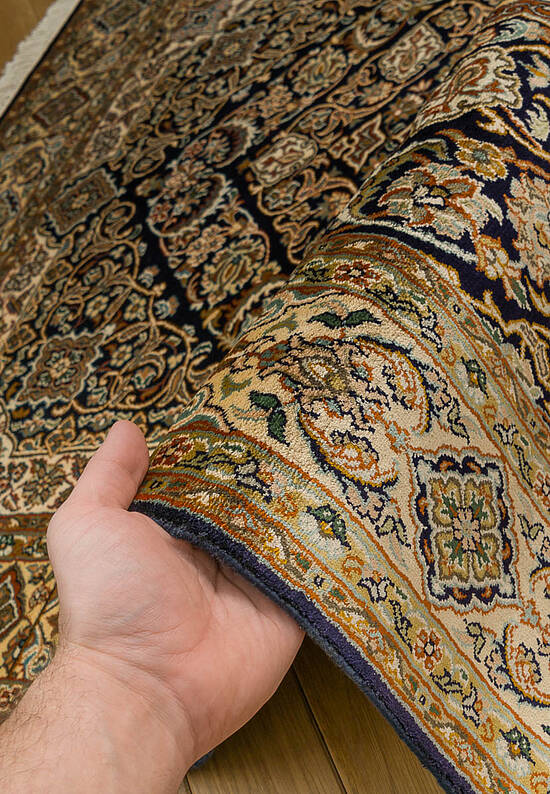 Шелковый ковер ручной работы IIST-GIJ5KK29K Kashan Blue