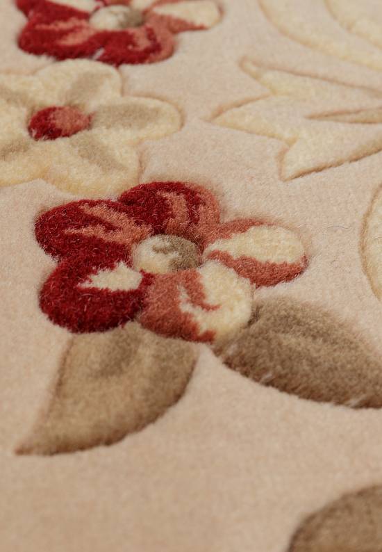 Шерстяной ковер ZY0916MB-beige/pink