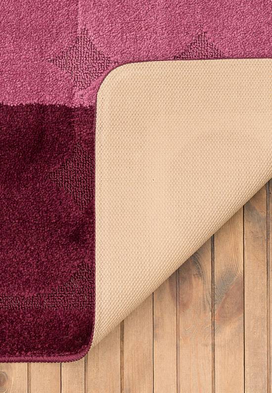 Бордово-фиолетовый коврик для ванной Edremit 2576 Aubergine