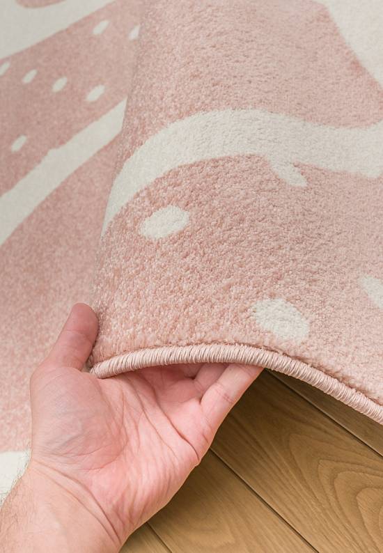 Недорогой современный ковер 2341-Light Pink