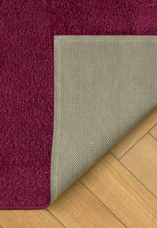Малиновый комплект ковриков для ванной и туалета 2576 Aubergine BQ