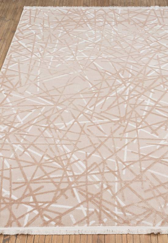 Турецкий абстрактный ковер 2727 Beige