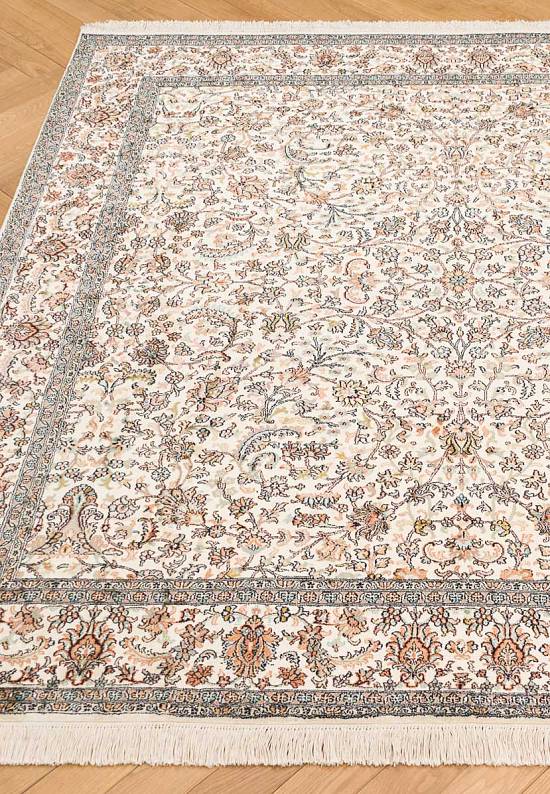 Шелковый ковер ручной работы из Индии 230937-Afshar beige/beige