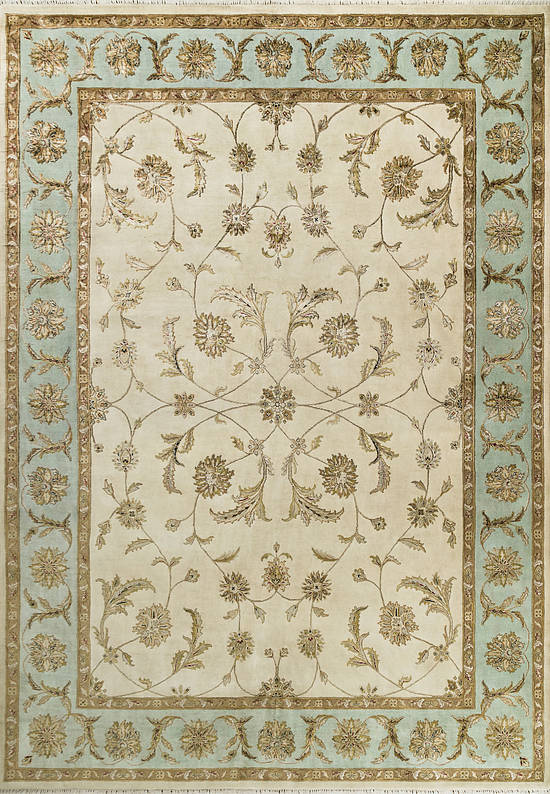 Элитный ковер ручной работы 10/10 CH-114-Ivory/Green