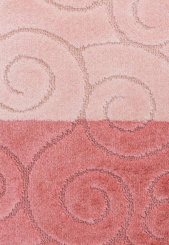 Розовый комплект ковриков для ванной и туалета Sile 2580 Dusty Rose BQF