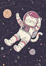дизайн ковра Rio Space Cat