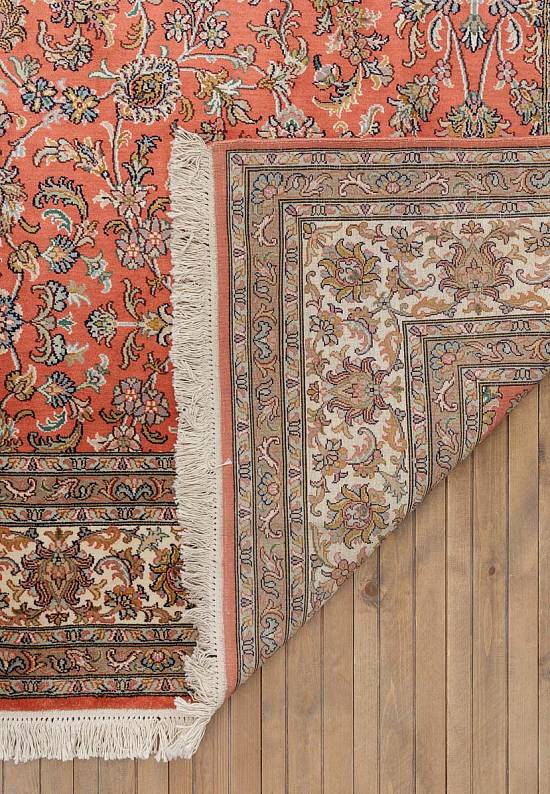 Шелковый ковер из Индии Tabriz Red