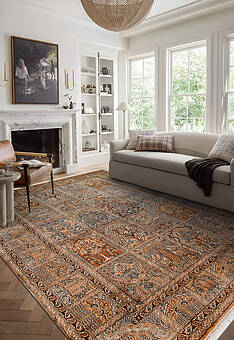 ковер в интерьере Cashmir 236042-Ghom rust