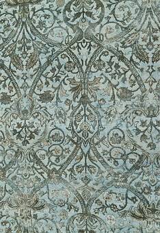 фрагмент ковра Kashan gold Aqua Sky