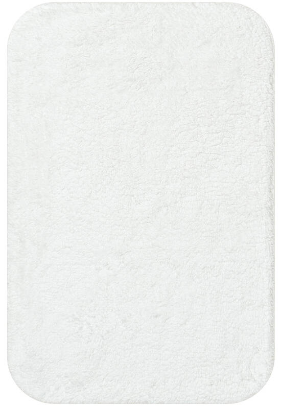 Белый коврик для ванной Organic Soft Light 1601 White