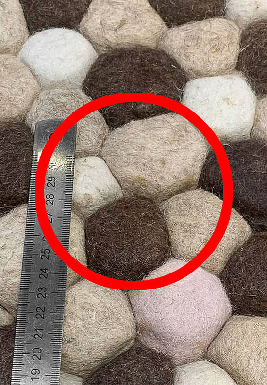Ковер ручной работы с рельефом Pebble Rug/Backing-Natural discount