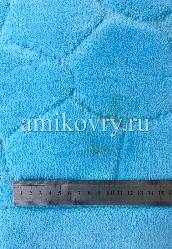 Бирюзовый коврик для ванной из хлопка Tas Desen-Turquoise discount
