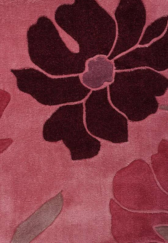 Красочный ковер из акрила HA10-042 Scattered Floral Pink