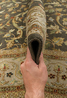фактура ковра Kashan gold Mushroom Silver