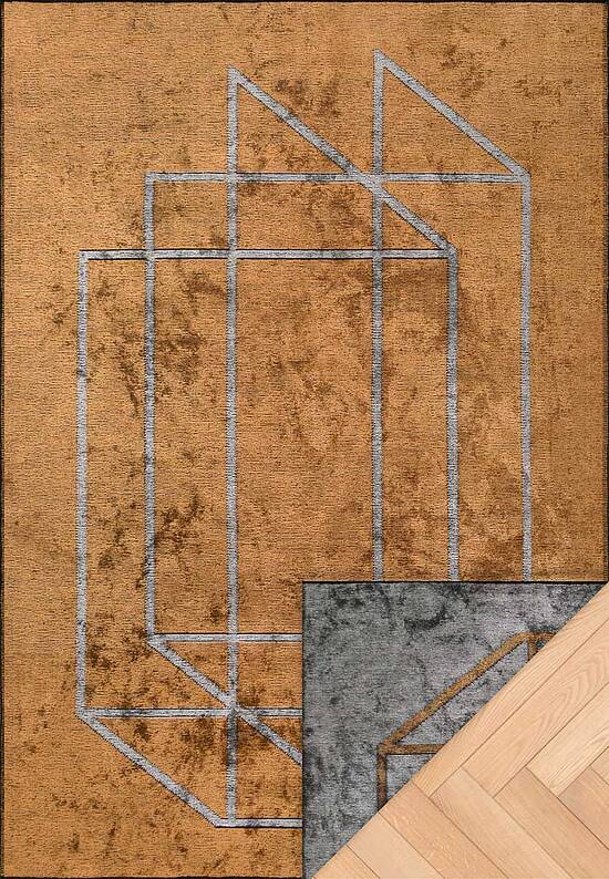 Двусторонний безворсовый ковер SC6181